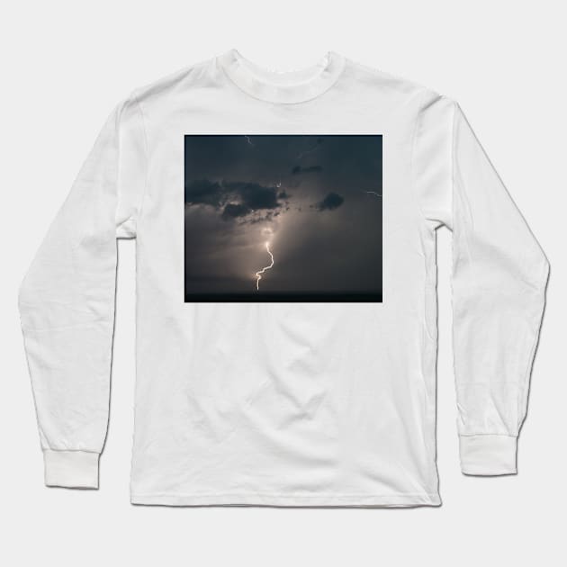 Lightning Long Sleeve T-Shirt by StevenElliot